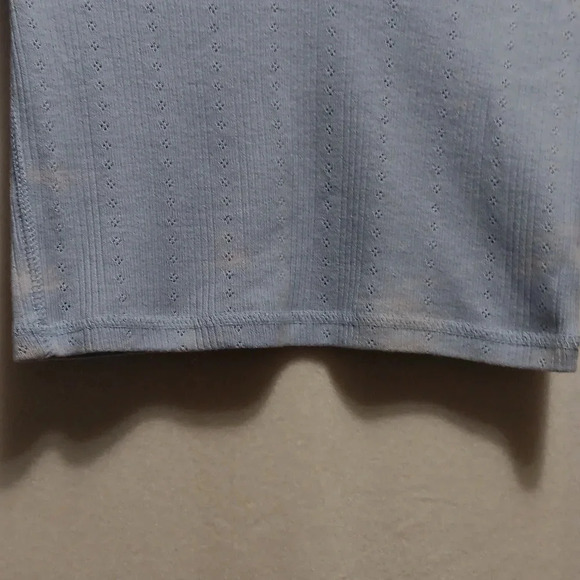 Womens S Aero Pre-shrunk OG Tee Collection Babydoll Baby Blue V Neck Twilight - Picture 4 of 9